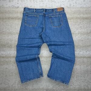 Vintage Y2K Schmidt Jeans 44x30 Baggy Wide Leg Medium Wash Denim Work Wear